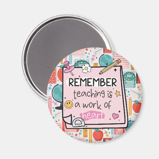 Magnet für einen Lehrer (Vorderseite/Rückseite)