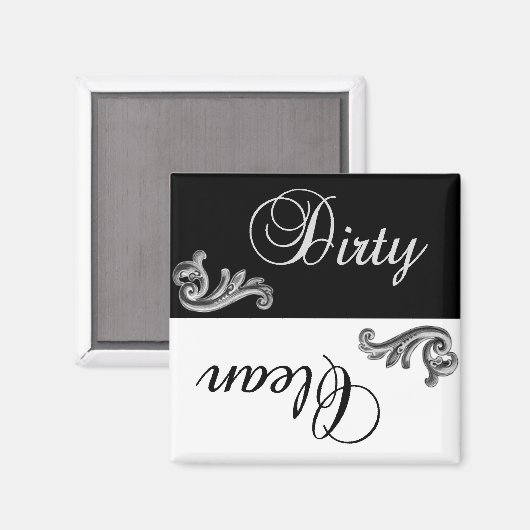 Magnet für elegante Geschirrspüler (Vorderseite/Rückseite)