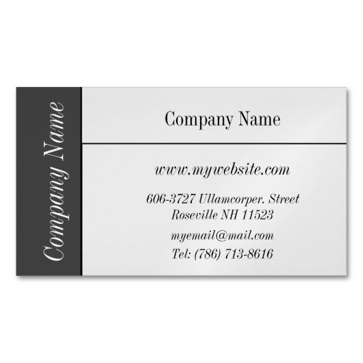 Magnet für elegante Visitenkarten (Vorderseite)