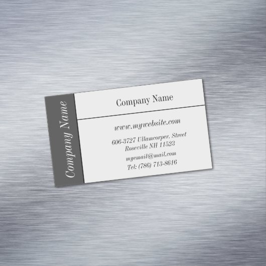 Magnet für elegante Visitenkarten (Beispiel)