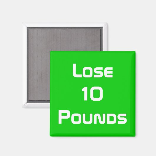 Magnet für Ernährung und Fitness (Vorderseite/Rückseite)