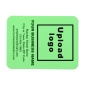 Magnet für flexibles Foto mit hellgrünem Hintergru (Horizontal)