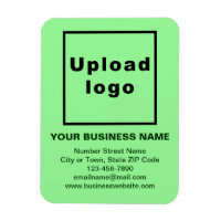 Magnet für flexibles Foto mit hellgrünem Hintergru