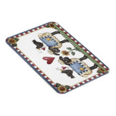 Magnet für Folkart Sheep Crows & Sunflows (Rechte Seite)