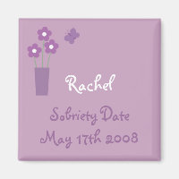 Magnet für Frauenlilac Sobriety Date
