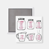 Magnet für gemeinsame Küchenmessungen (Vorderseite/Rückseite)