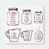 Magnet für gemeinsame Küchenmessungen (Vorne)