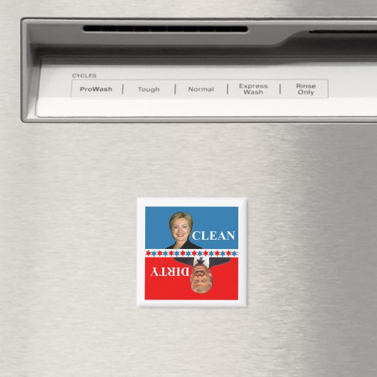 Magnet für Geschirrspüler Clinton Trump (In Situ (Geschirrspüler))