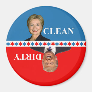 Magnet für Geschirrspüler Clinton Trump