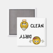 Magnet für Gesichtsspülmaschine (Vorderseite/Rückseite)