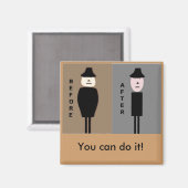 Magnet für Gewichtsverlust (Vorderseite/Rückseite)