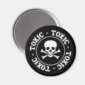 Magnet für giftige Schädel und Krebse (Vorderseite/Rückseite)