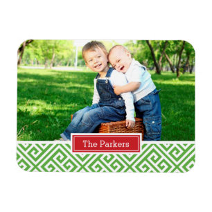 Magnet für griechische Feiertage Monogram-Foto