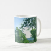 Magnet für grüne Waldlandschaften Kaffeetasse (VorderseiteRechts)