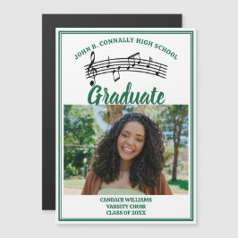 Magnet für Grüner Chor Foto Abschluss