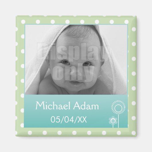 Magnet für grünes Foto (Vorne)