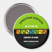 Magnet für Handwerker (Vorderseite/Rückseite)