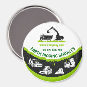 Magnet für handwerkliche und erdbewegliche LKW (Vorderseite/Rückseite)