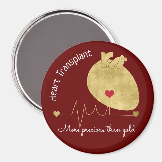 Magnet für Herztransplantation (Vorderseite/Rückseite)