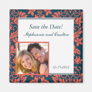 Magnet für Hochzeitsankündigung von Marine- und Ko
