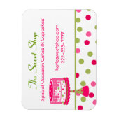 Magnet für hübsche Bäckerei Business Card (Vertikal)