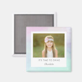 Magnet für hübsche Wasserfarben mit benutzerdefini (Vorderseite/Rückseite)