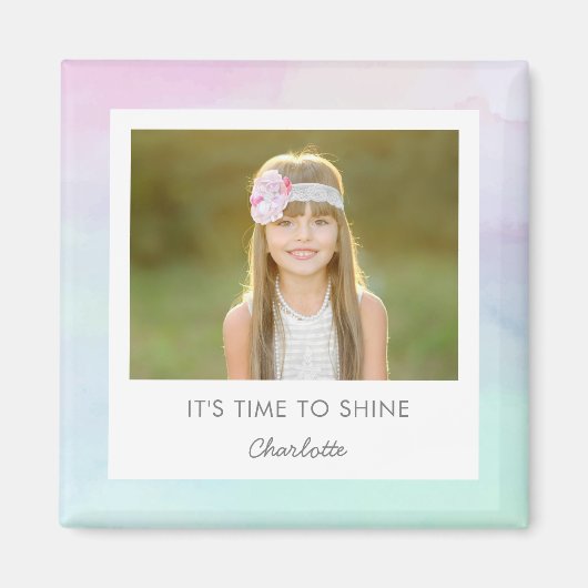 Magnet für hübsche Wasserfarben mit benutzerdefini (Vorne)