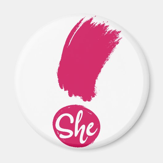 Magnet für ihre Ausrufung (Vorne)