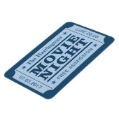 Magnet für individuelle Name und Datum "Movie Tick (Linke Seite)