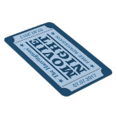 Magnet für individuelle Name und Datum "Movie Tick (Rechte Seite)