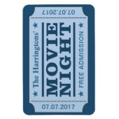 Magnet für individuelle Name und Datum "Movie Tick (Vertikal)