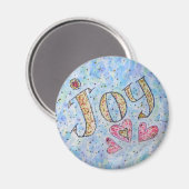 Magnet für Inspirationsworte "Joy" (Vorderseite/Rückseite)