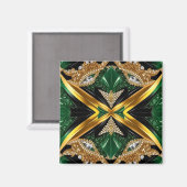 Magnet für jamaikanische Farben (Vorderseite/Rückseite)