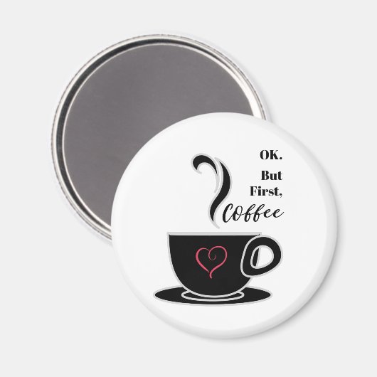 Magnet für Kaffeeliebhaber (Vorderseite/Rückseite)