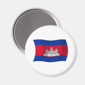 Magnet für Kambodscha (Vorderseite/Rückseite)