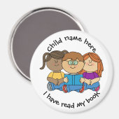 Magnet für Kinder anpassen - Ich habe mein Buch ge (Vorderseite/Rückseite)