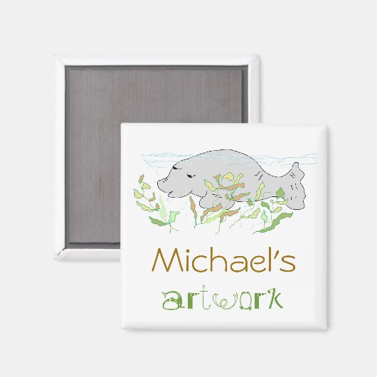 Magnet für Kinderkünstler (Vorderseite/Rückseite)