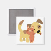 Magnet für Kitty & Doggy-Cartoon (Vorderseite/Rückseite)