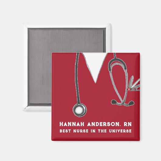 Magnet für Krankenpflege (Vorderseite/Rückseite)