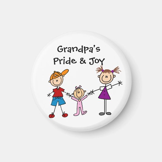 Magnet für kundenspezifische Strichmännchen (Vorne)