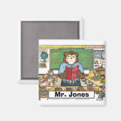 Magnet für Lehrer - Personalisiert (Vorderseite/Rückseite)