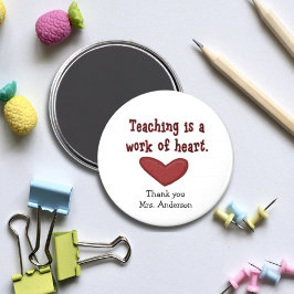 Magnet für Lehrer-Wertschätzung Herzgeschenk