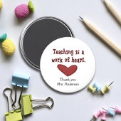 Magnet für Lehrer-Wertschätzung Herzgeschenk