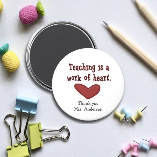 Magnet für Lehrer-Wertschätzung Herzgeschenk