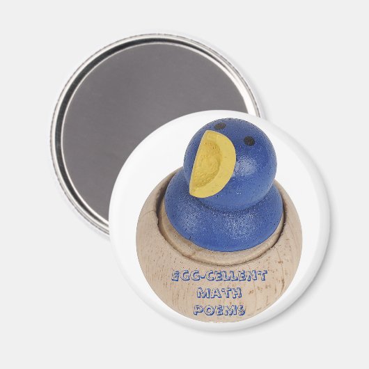 Magnet für Mathematik Gedichte im Eierbesitz (Vorderseite/Rückseite)