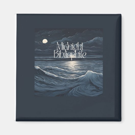 Magnet für Mitternacht-Bibliophile-Logo (Vorne)