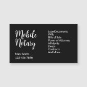 Magnet für mobile Notdienste Business Card (Vorderseite)