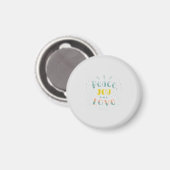 Magnet für moderne Friedensfreude und Liebe (Vorderseite/Rückseite)