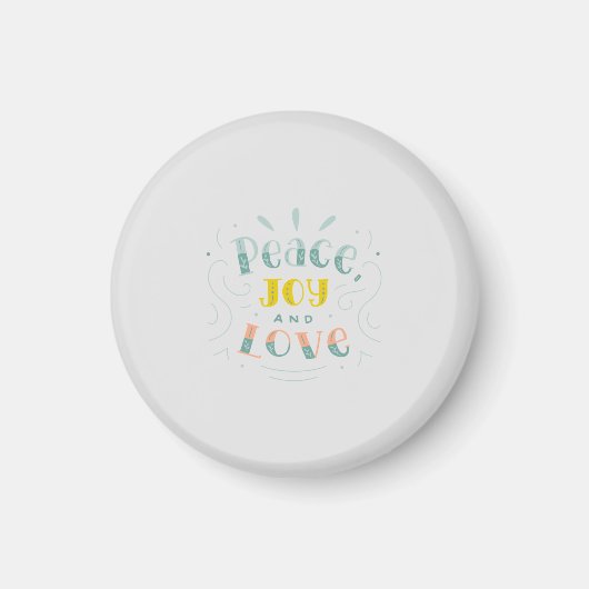 Magnet für moderne Friedensfreude und Liebe (Vorne)