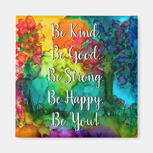 Magnet für motivierend und inspirierende Wörter 2" (Vorne)